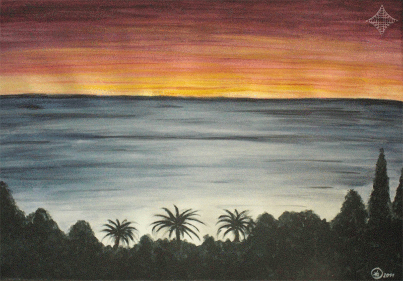 Playa de Santiago, Aquarell, 42 x 30 cm