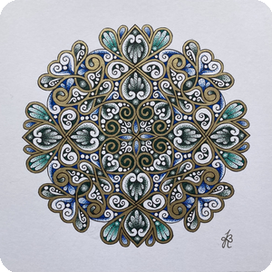 Gold Mandala 104